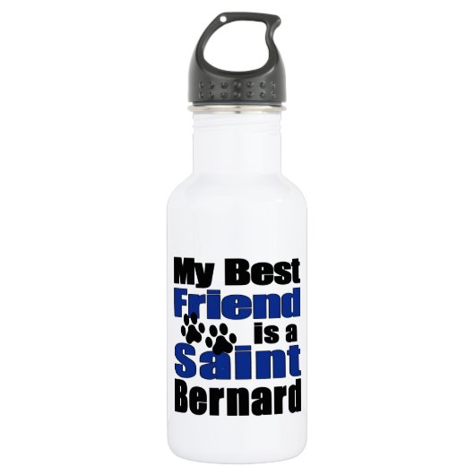 Best Friend Saint Bernard Trinkflasche (Vorderseite)