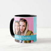 Best Friend Seit modernen zwei Bildern Template BE Tasse (Vorderseite Links)