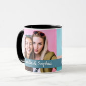 Best Friend Seit modernen zwei Bildern Template BE Tasse (Vorderseite Links)