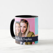 Best Friend Seit modernen zwei Bildern Template BE Tasse (Vorderseite Links)