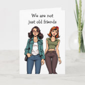 Best Friend Spaß | Miss dich Karte (Vorderseite)