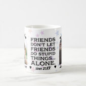 Best Friend Stupid Dings Together Foto Kaffeetasse (Mittel)