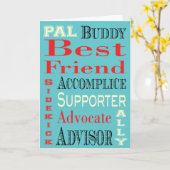 Best Friend Subway Art Karte (Gelbe Blume)