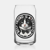 Best Friend Tuxedo Cat Dosenglas (Rückseite)