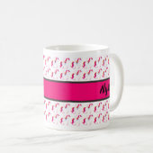 Best Friend Unicorn Muster mit Name Kaffeetasse (VorderseiteRechts)