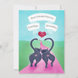 Best Friend Valentine Funny Cat Hintern Feiertagskarte