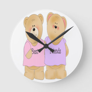 best friend wall clock runde wanduhr