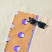 Best Friend Wiedersehen Blue Peach Polka Dot BESTE Strandtuch (Beispiel)
