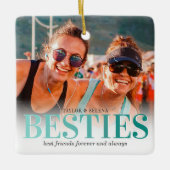 Best Friends 2 Picture Christmas Keramikornament (Vorderseite)