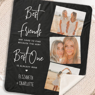 Best Friends 3 Foto Personalisiert Freundschaft Sherpadecke