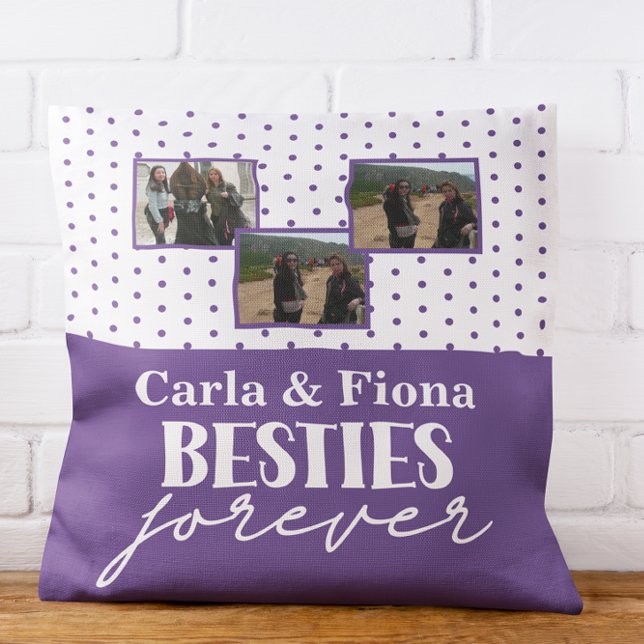 Best friends 3 photos on Throw Pillow Kissen (Von Creator hochgeladen)
