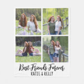Best Friends 4 Foto Collage Fleecedecke (Vorderseite)