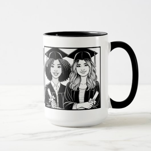 Best Friends Abschluss Zwei-Tone-Tasse Tasse (Rechts)