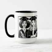 Best Friends Abschluss Zwei-Tone-Tasse Tasse (Links)