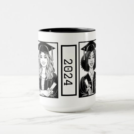 Best Friends Abschluss Zwei-Tone-Tasse Tasse (Zentrum)