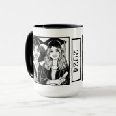 Best Friends Abschluss Zwei-Tone-Tasse Tasse (Vorderseite Links)
