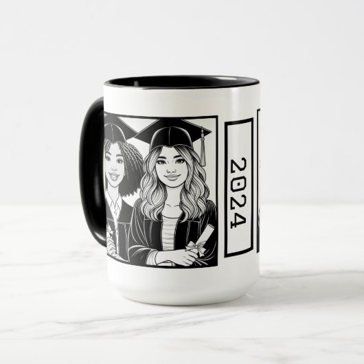 Best Friends Abschluss Zwei-Tone-Tasse Tasse (Vorderseite Links)