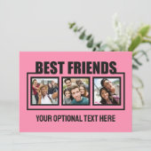 Best Friends benutzerdefinierte Fotos, Text & Farb (Stehend Vorderseite)