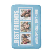Best Friends benutzerdefinierte Fotos, Text & Farb Badematte (Vorderseite Vertikal)