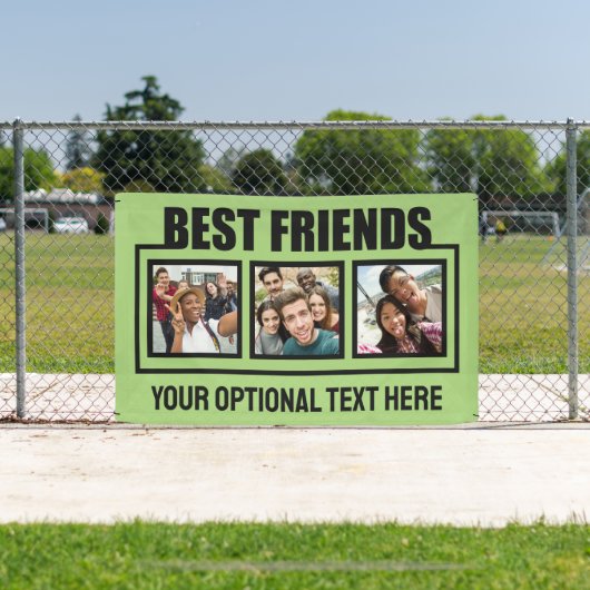 Best Friends benutzerdefinierte Fotos, Text & Farb Banner (InSitu)