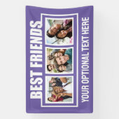Best Friends benutzerdefinierte Fotos, Text & Farb Banner (Vertikal)