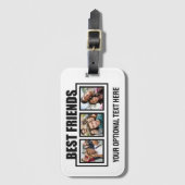 Best Friends benutzerdefinierte Fotos, Text & Farb Gepäckanhänger (Vorderseite Vertikal)