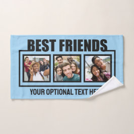 Best Friends benutzerdefinierte Fotos, Text & Farb Handtuch