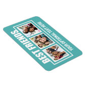 Best Friends benutzerdefinierte Fotos, Text & Farb Magnet (Rechte Seite)