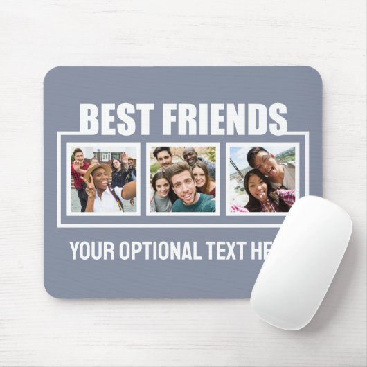 Best Friends benutzerdefinierte Fotos, Text & Farb Mousepad (Mit Mouse)