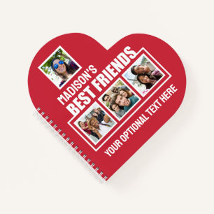 Best Friends benutzerdefinierte Fotos, Text & Farb Notizblock