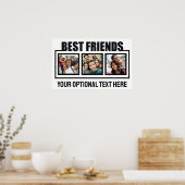 Best Friends benutzerdefinierte Fotos, Text & Farb Poster (Küche)