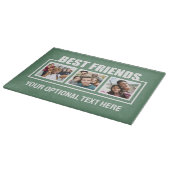 Best Friends benutzerdefinierte Fotos, Text & Farb Schneidebrett (Ecke)