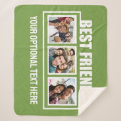 Best Friends benutzerdefinierte Fotos, Text & Farb Sherpadecke (Vorderseite)