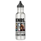 Best Friends benutzerdefinierte Fotos & Texte Edelstahlflasche (Rechts)