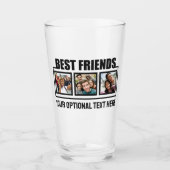 Best Friends benutzerdefinierte Fotos & Texte Glas (Vorderseite)