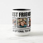Best Friends benutzerdefinierte Fotos & Texte Tasse (Zentrum)