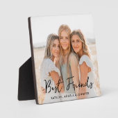 Best Friends BESTE FREUNDIN Besties Trendy Friends Fotoplatte (Vorderseite)