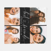 Best Friends BESTE FREUNDIN Moderne Kunst, Dichtun Fleecedecke (Vorderseite (Horizontal))