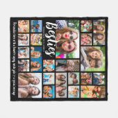 Best Friends BESTIES 23 Foto Collage Custom Fleecedecke (Vorderseite (Horizontal))