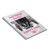 Best Friends Besties BESTE FREUNDIN Foto-Namen Nie Notizblock (Rechte Seite)