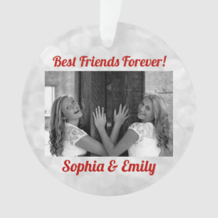 Best Friends Besties BESTE FREUNDIN Niedliche Foto Ornament