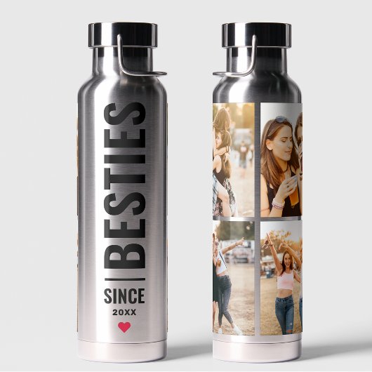 Best Friends Besties Custom Initials 4 Foto BESTE  Trinkflasche
