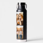 Best Friends Besties Custom Initials 4 Foto BESTE  Trinkflasche (Vorne)