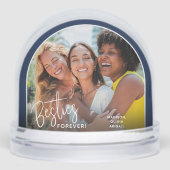 Best Friends Besties Forever 2 Foto Schneekugeln (Vorderseite)