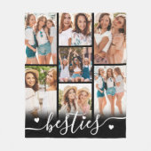 Best Friends Besties Foto Fleecedecke (Vorderseite)