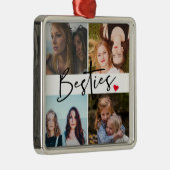Best Friends Besties Foto Ornament Aus Metall (Rechts)