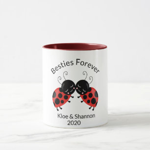 Best Friends Besties für immer Lady Bug Kaffee Tasse