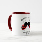 Best Friends Besties für immer Lady Bug Kaffee Tasse (Vorderseite Links)
