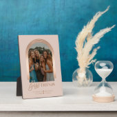 Best Friends BFF Elegant Arch Frame Photo Keepsake Fotoplatte (Seite)