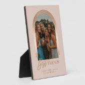Best Friends BFF Elegant Arch Frame Photo Keepsake Fotoplatte (Seite)